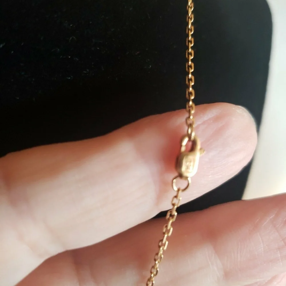 Cross Pendant Necklace gold 18kl Kids Name Bryan New Vintage - Picture 13 of 13